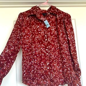 COPY - Ann Taylor flower Blouse